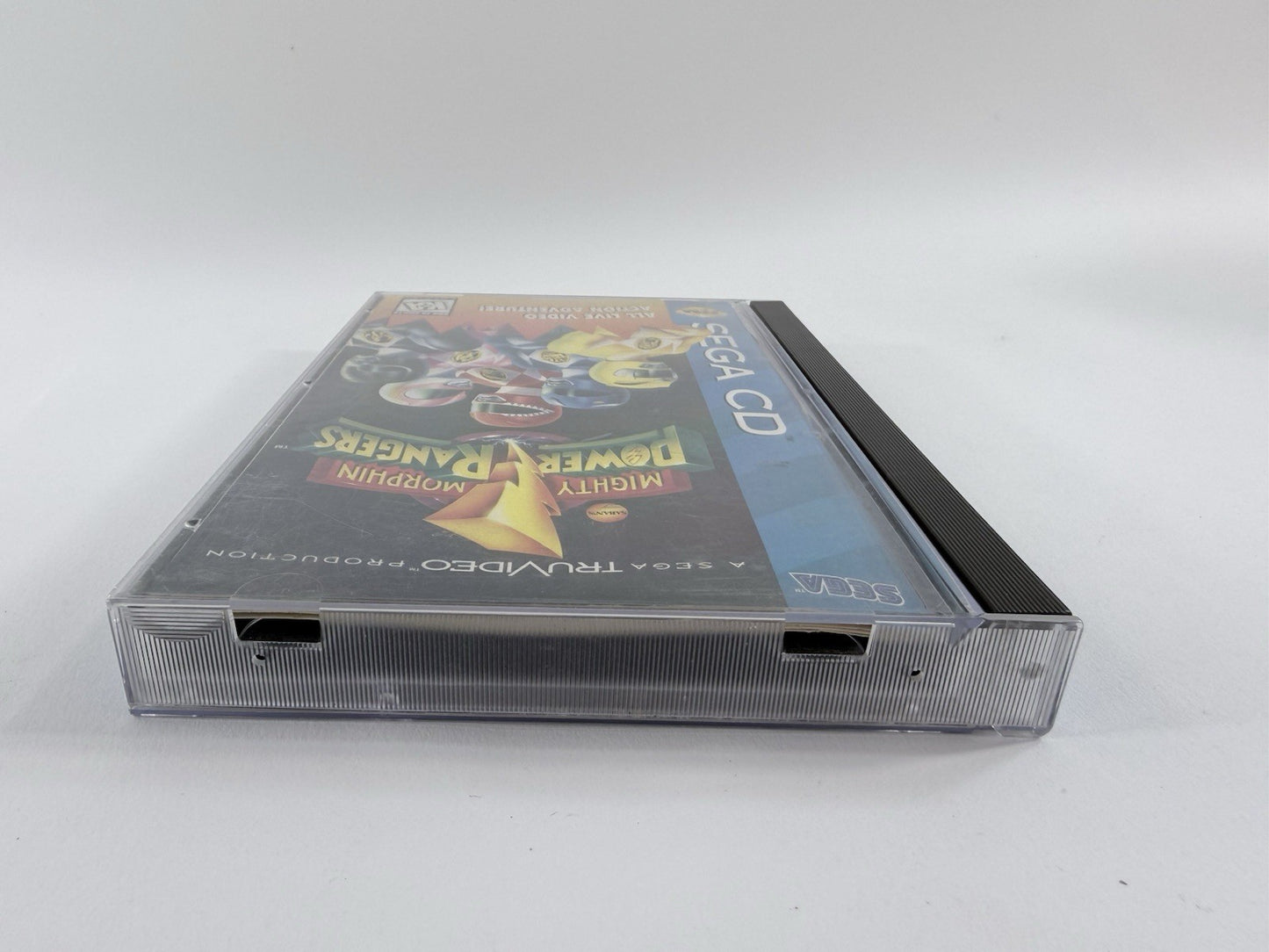 Mighty Morphin Power Rangers (Sega CD, 1995) Game Case Manual Registration Foam
