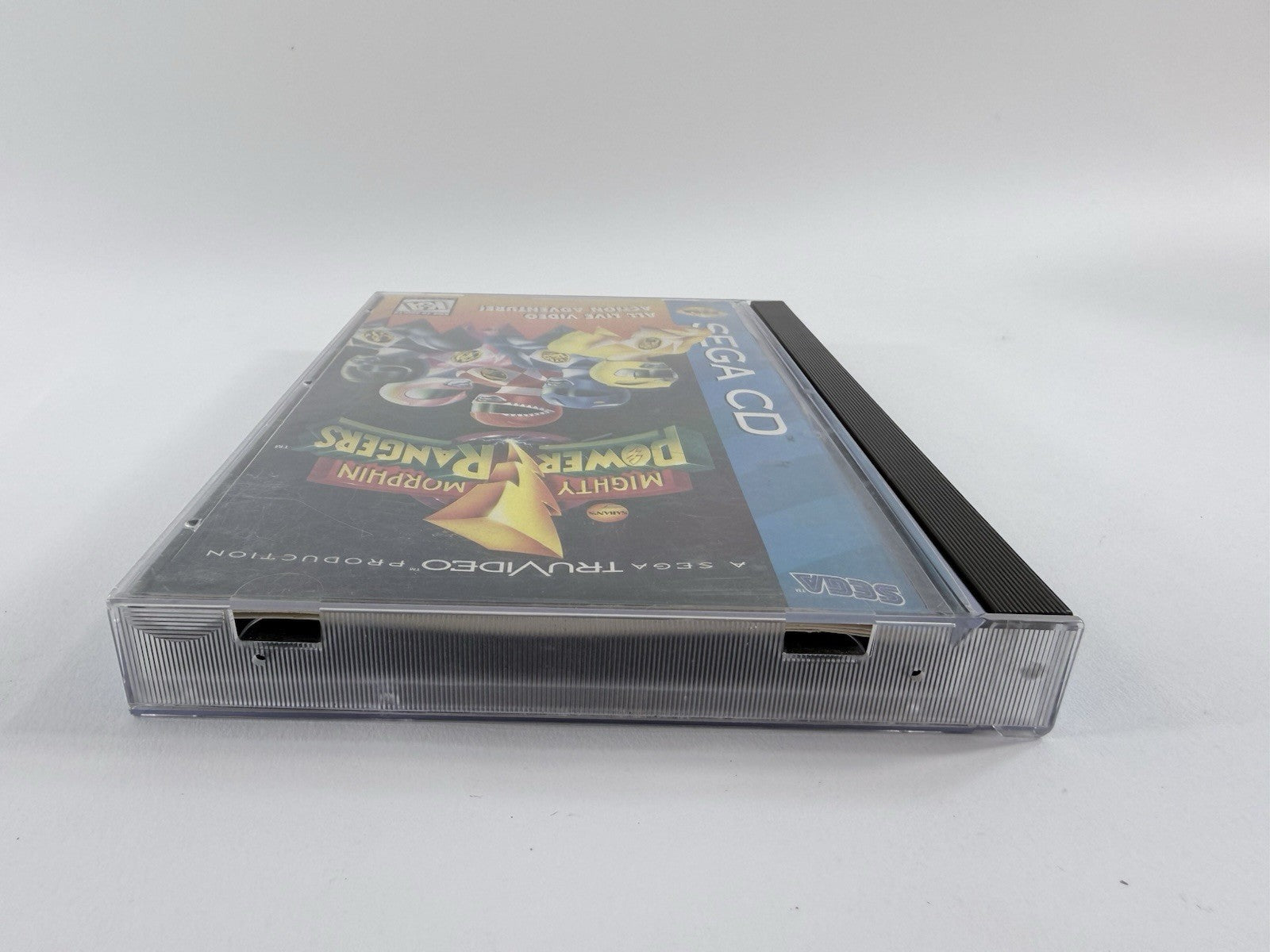 Mighty Morphin Power Rangers (Sega CD, 1995) Game Case Manual Registration Foam