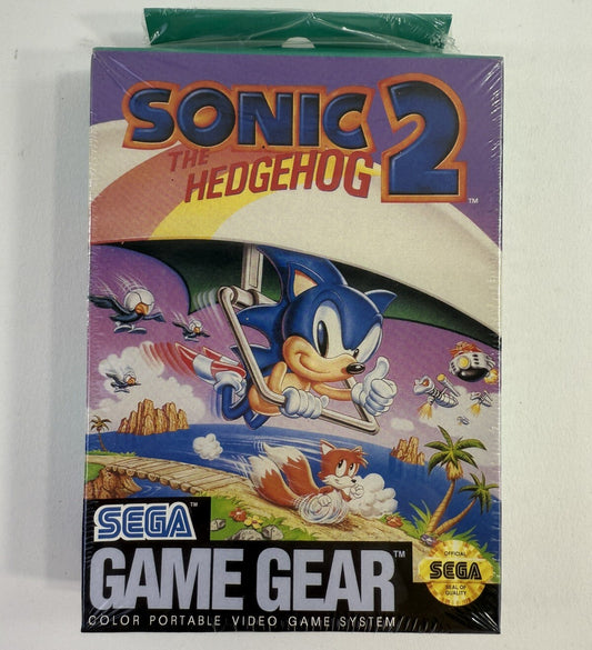 Sonic the Hedgehog 2 (Sega Game Gear, 1992) New, Factory Sealed