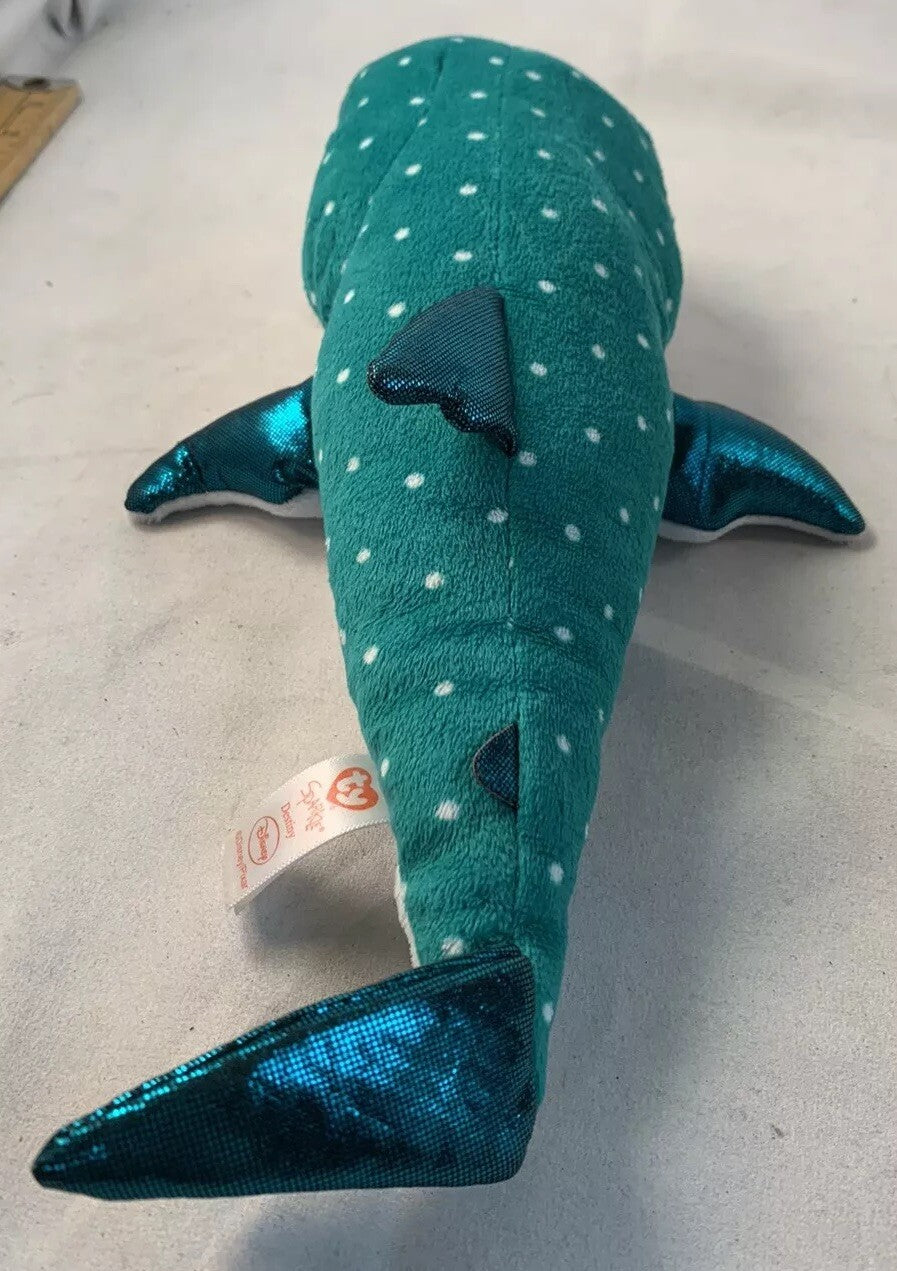 Disney 2016 Ty Sparkle Finding Dory 12” Destiny The Whale Beanie Plush