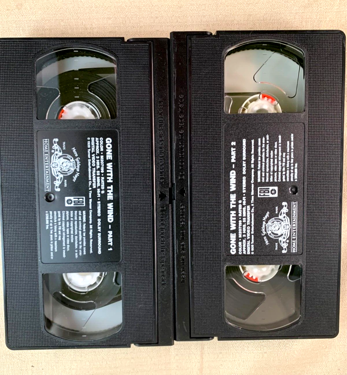 Gone With the Wind (VHS, 2001, 2-Tape Set, Double Cassette) Tested