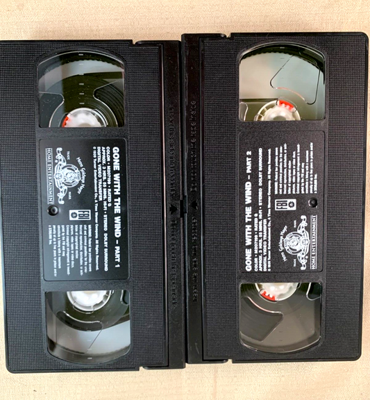 Gone With the Wind (VHS, 2001, 2-Tape Set, Double Cassette) Tested