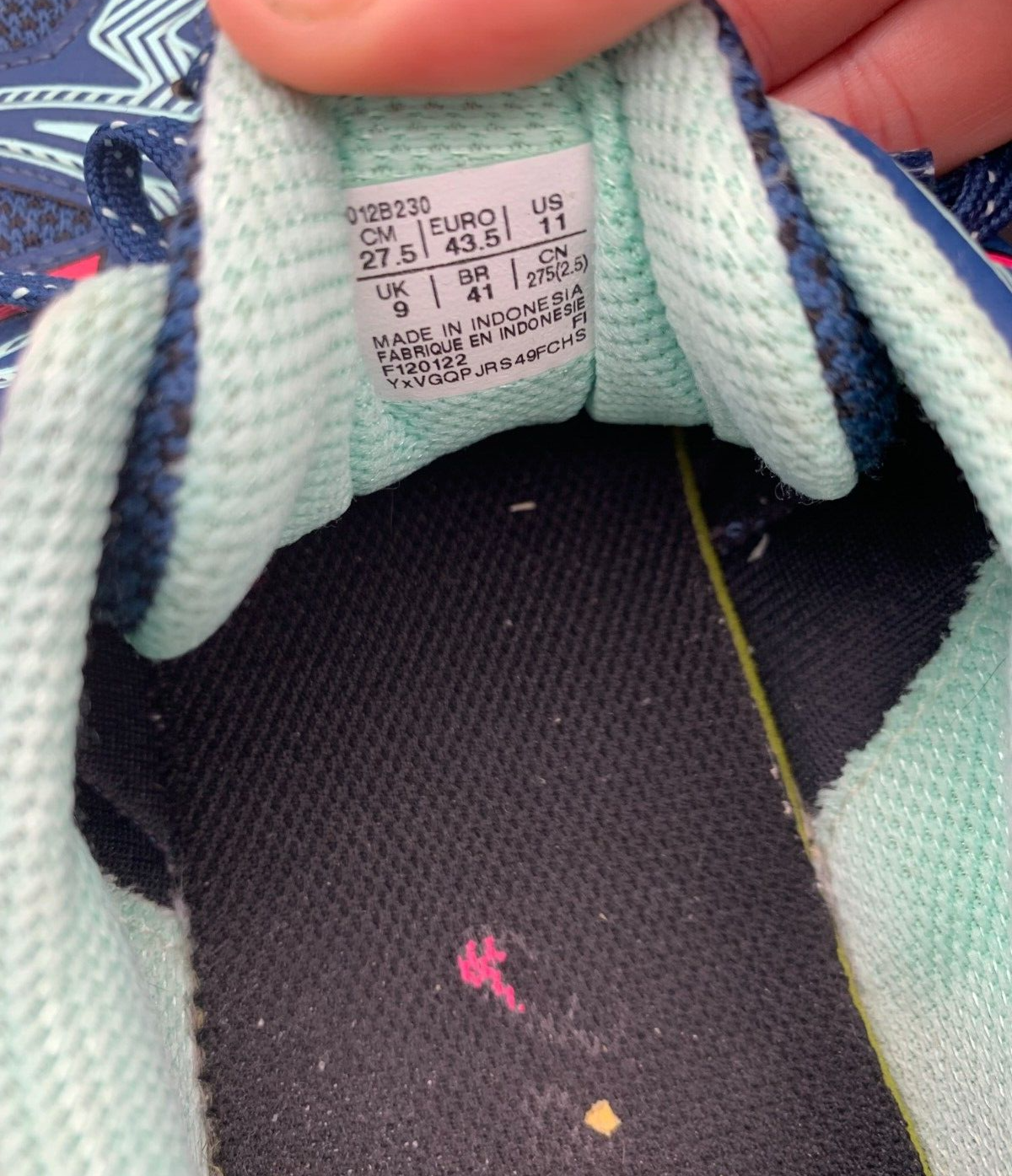 ASICS GEL-Contend 6 Blue/Pink US Size 11 Womens' Running Shoes