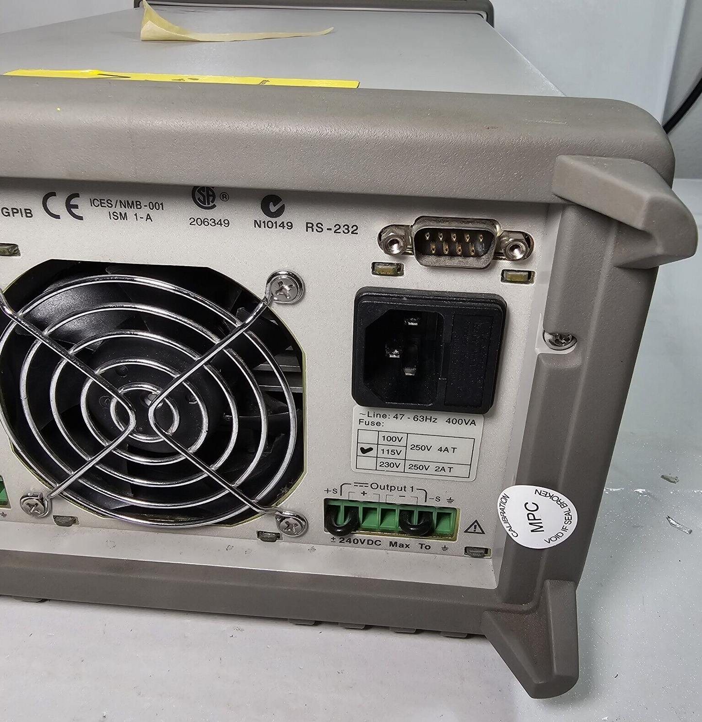 Agilent E3648A Dual Output DC Power Supply 0-8V,5A/0-20V,2.5A - Tested - 4356