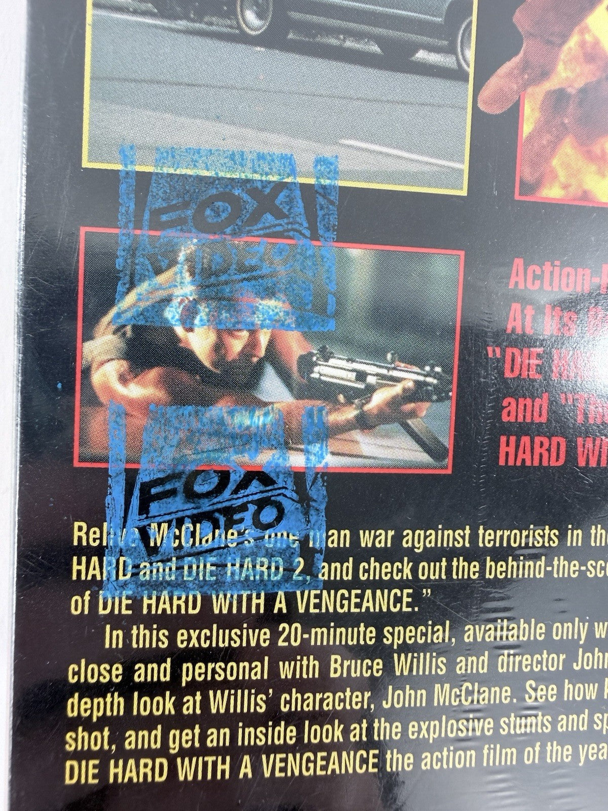 Die Hard VHS Tape Triple Pack (VHS, 1995) New, Factory Sealed - Plastic Wear