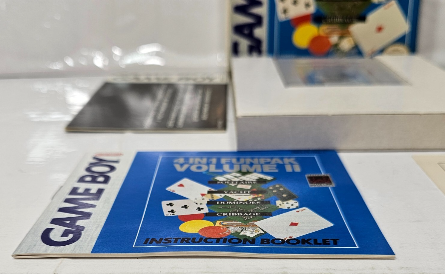 4 in 1 Funpak Volume II (GameBoy, 1993) Game Box Manual Inserts Registration