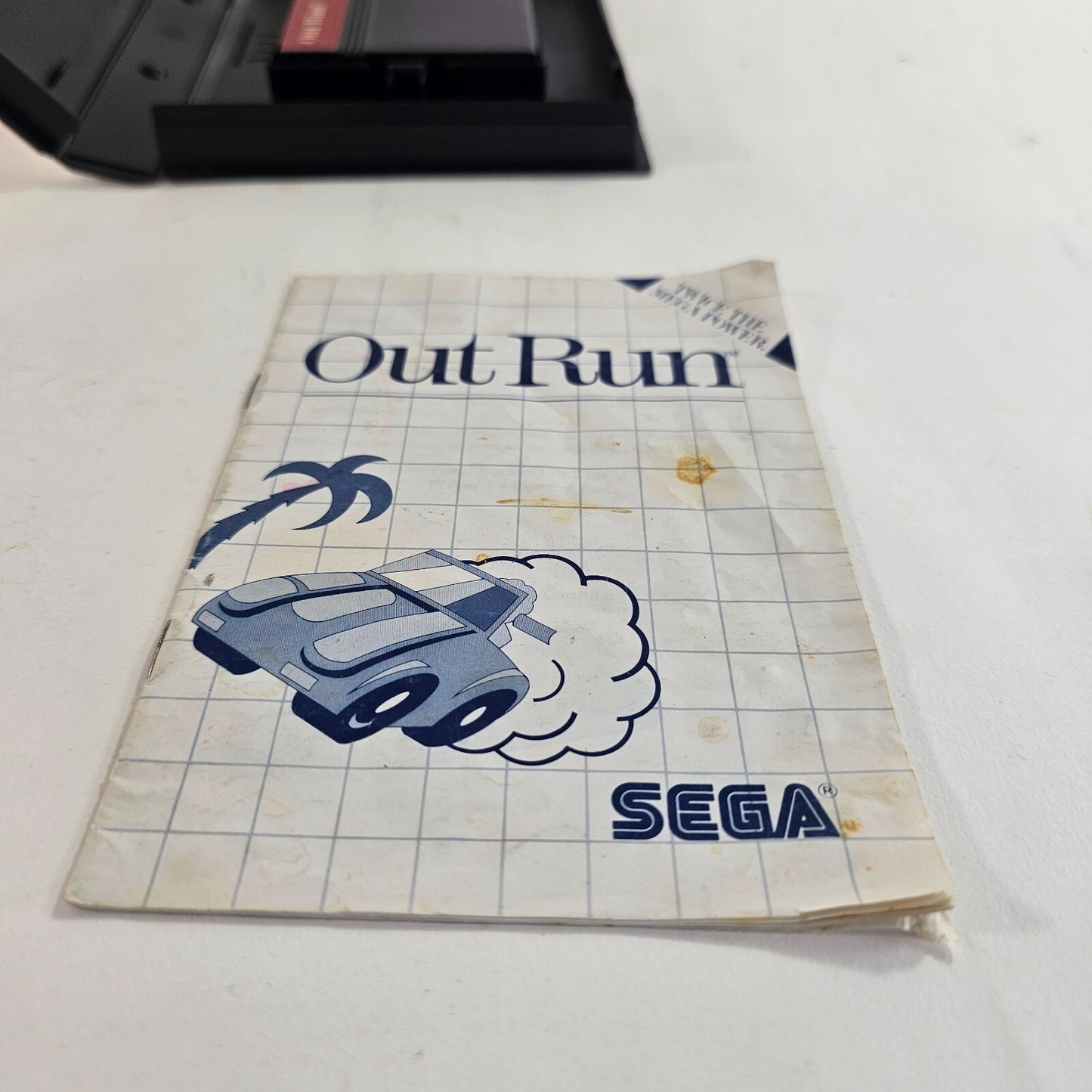Out Run (Sega Master System, 1987) Game Case Manual - Tested and Working