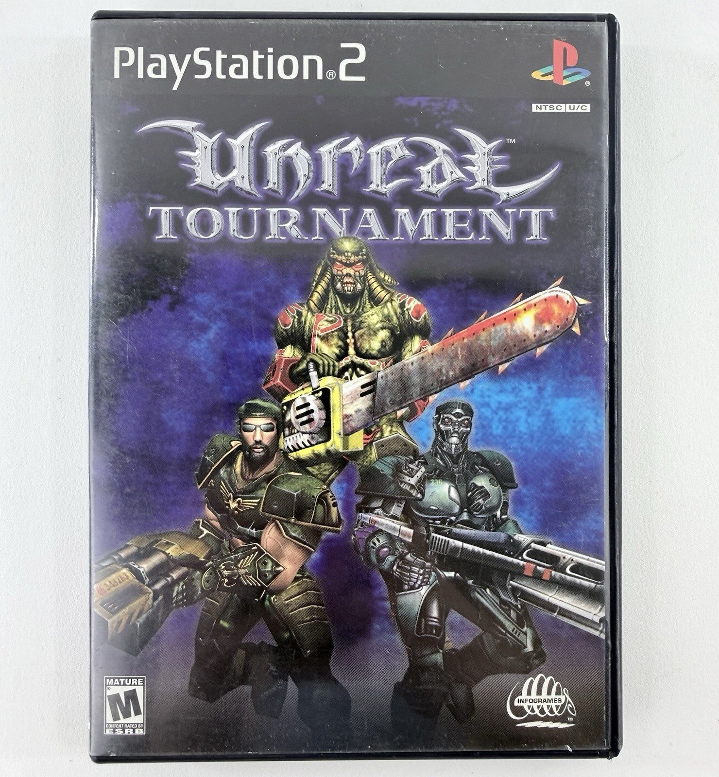 Unreal Tournament (Sony PlayStation 2, 2000) Game, Case, & Manual - Tested