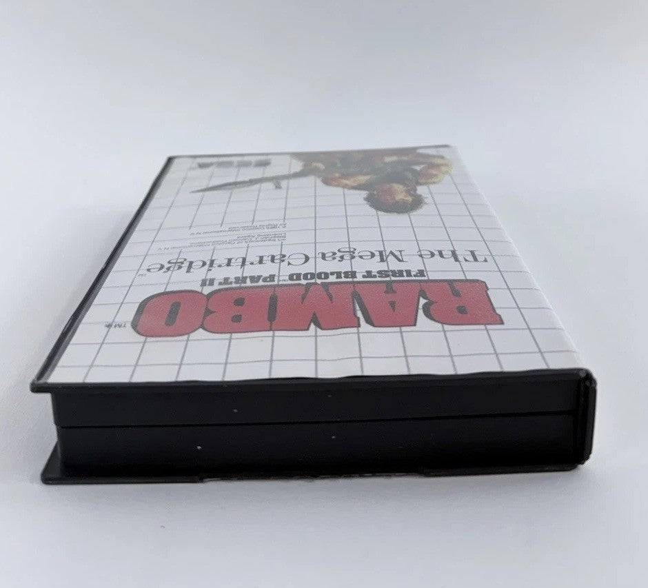Rambo: First Blood Part II (Sega Master System, 1986) Game and Case  - Tested