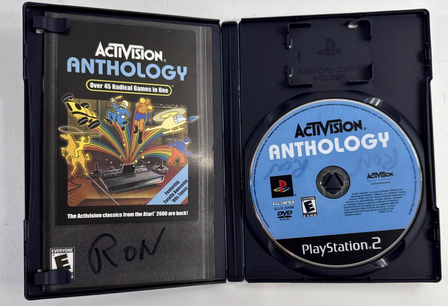 Activision Anthology (PlayStation 2, 2002) Game Case Manual Registration -Tested