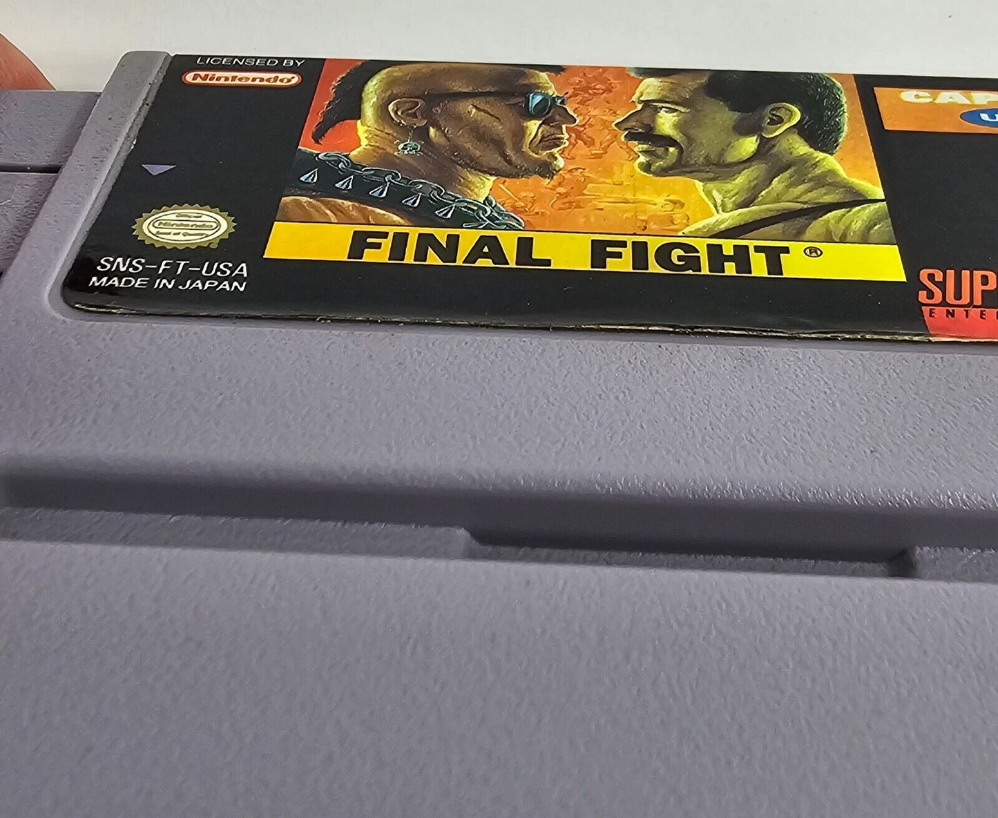 Final Fight (Super Nintendo, 1991) Game Cartridge - Tested and Working