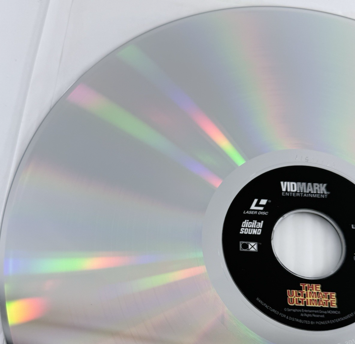 UFC's The Ultimate Ultimate (Laserdisc, 1996) Extended Play - Tested and Working