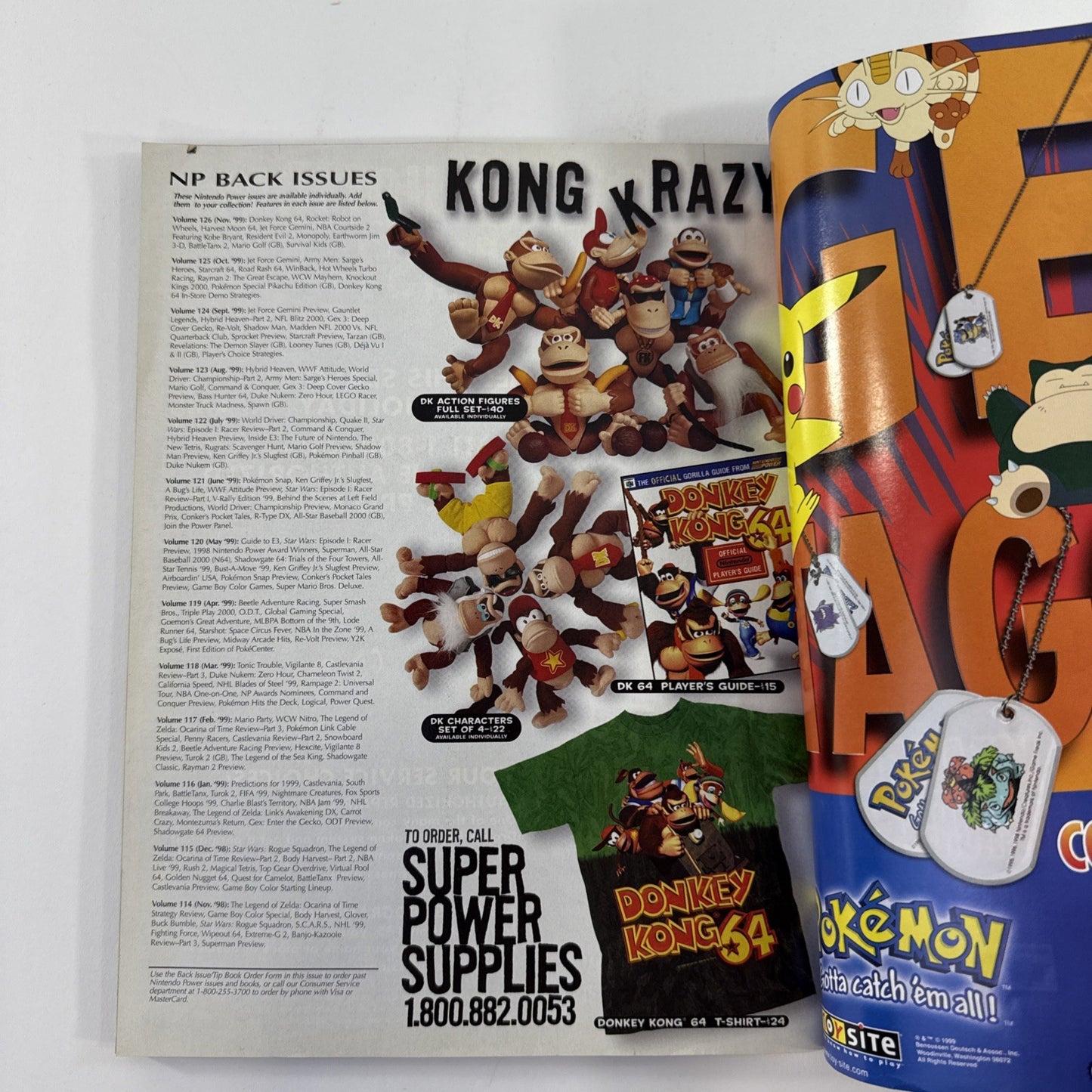Nintendo Power Magazine Vol 127 Dec '99 with Toy Story 2 Poster, Comic, Inserts