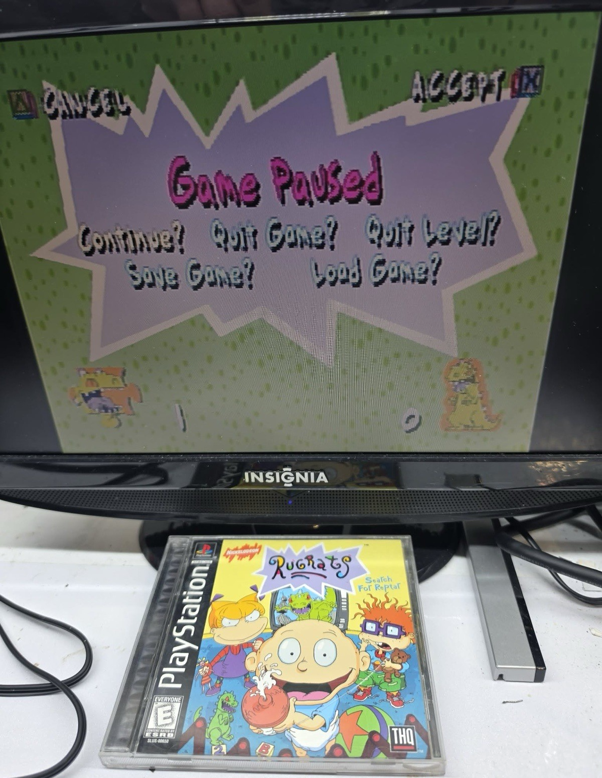 Rugrats: Search for Reptar (PlayStation 1, 1998) Game Case Manual Registration