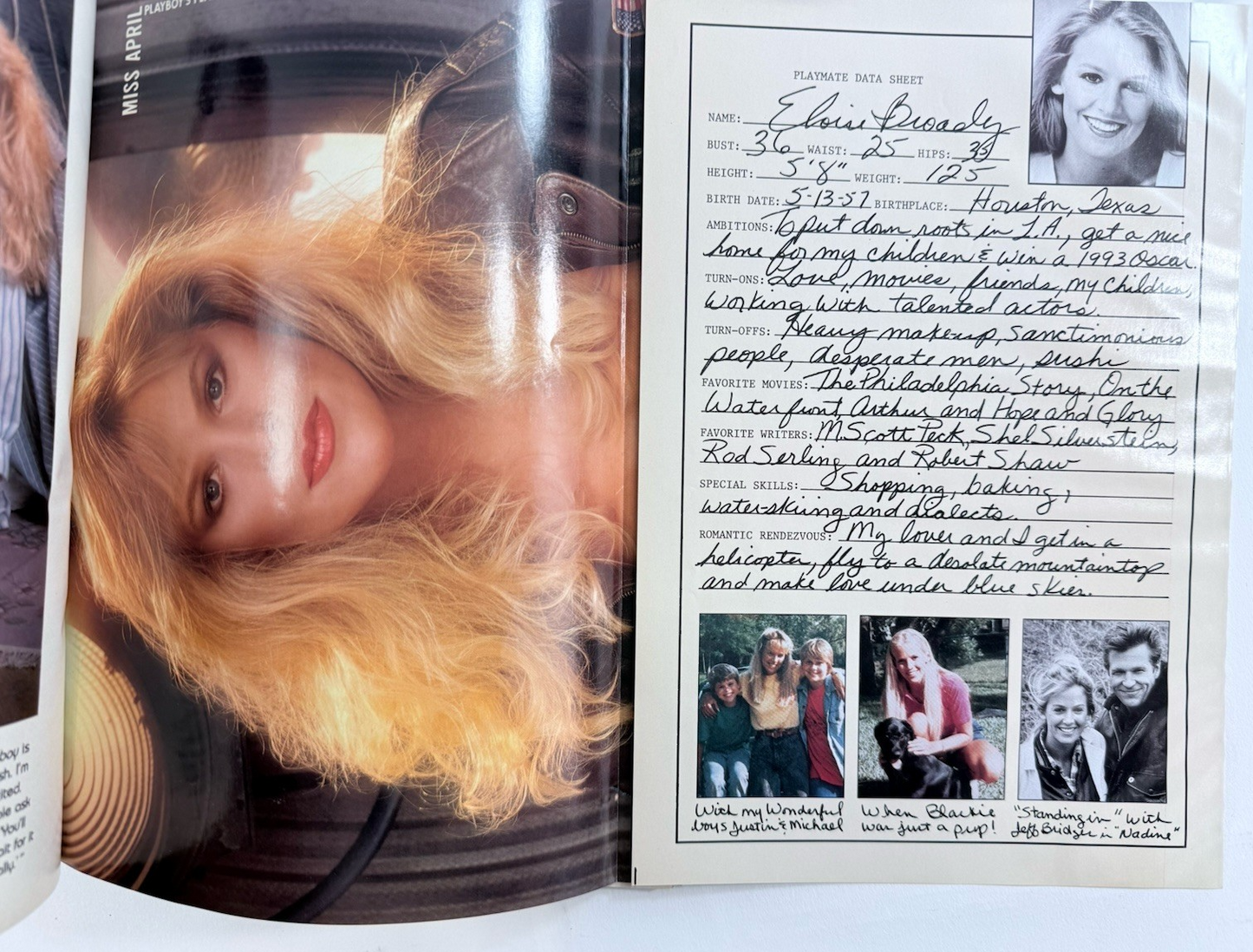 Playboy 1988 Vintage Issues Jan, Mar, Apr, May, Jun, Aug (6) - with Centerfolds