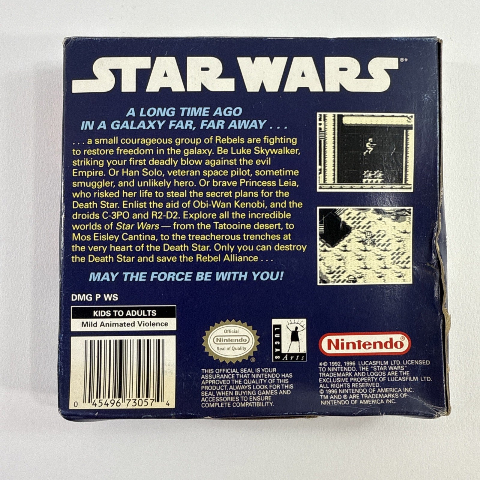 Star Wars (Nintendo Gameboy, 1996) Game Box Manual Inserts - Tested and Working