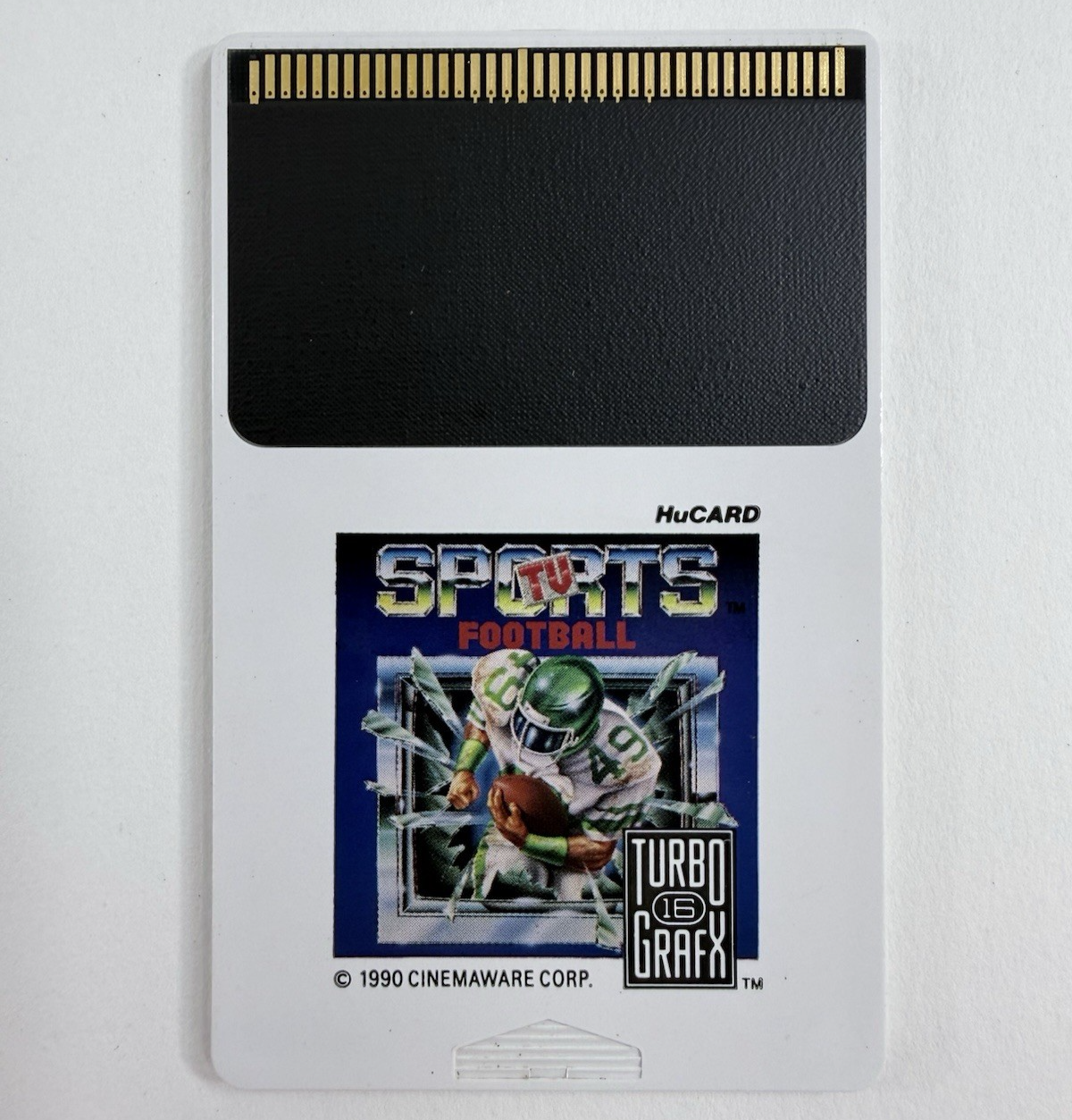 TV Sports Football (TurboGrafx-16, 1990) Game. Case, and Manual - Tested