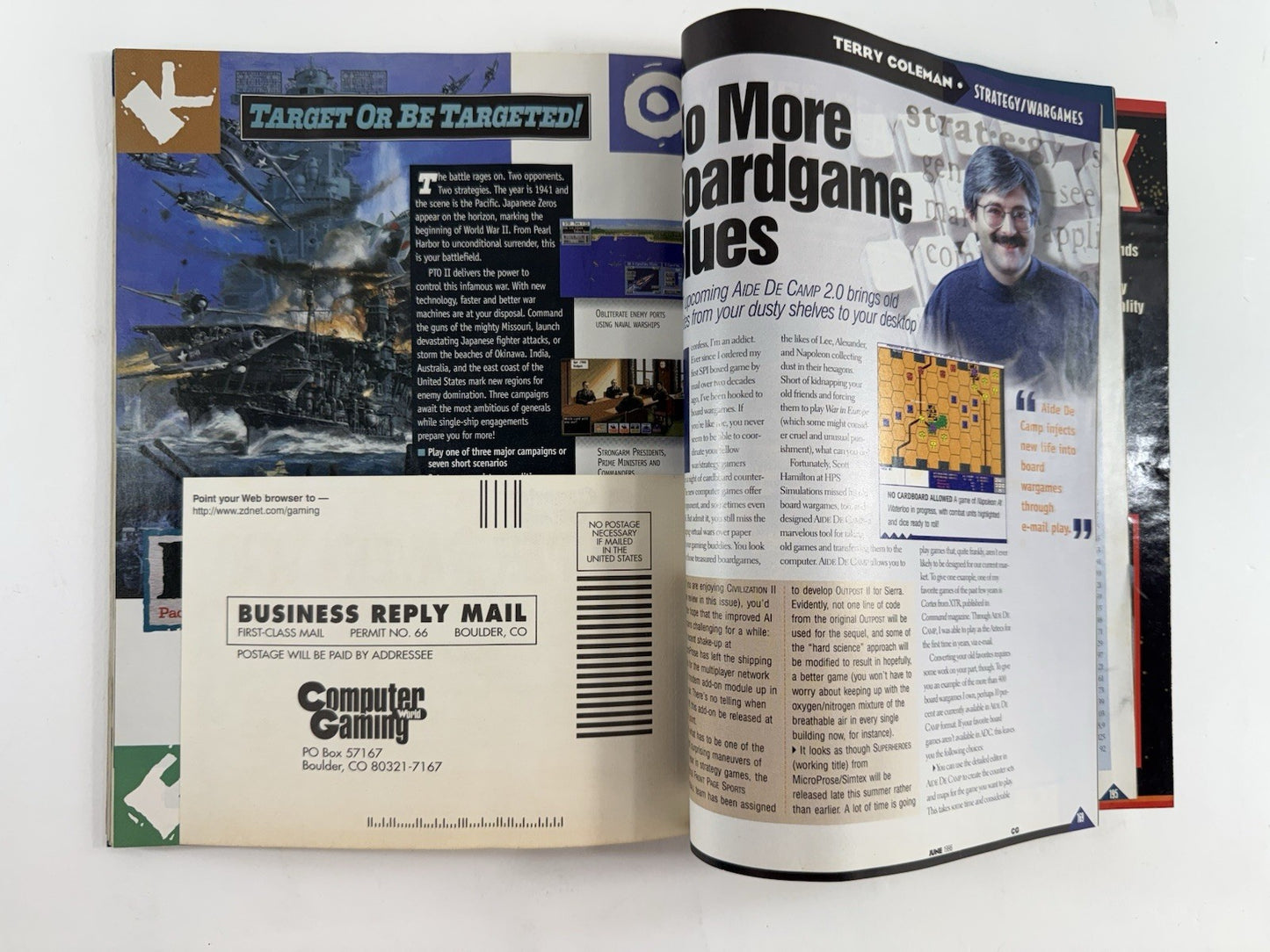 Computer Gaming World Magazine June 1996 #143  3-D Is Here! Dark Earth Cover