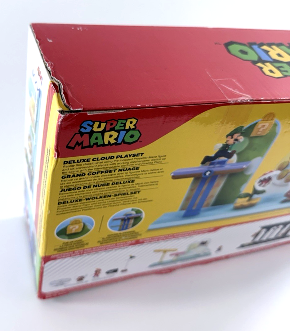 Jakks Pacific 2021 Super Mario Deluxe Cloud Playset - New, Factory Sealed
