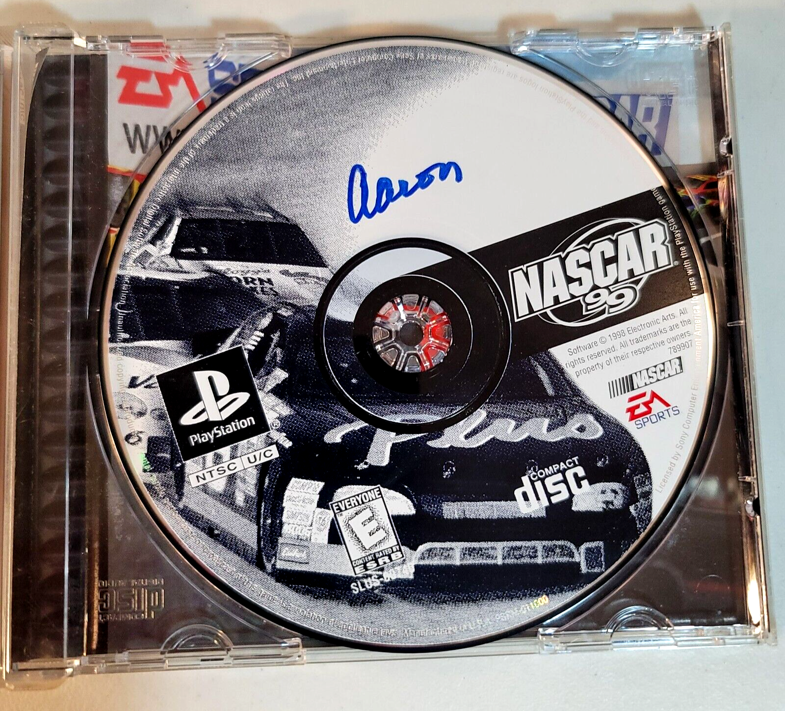 NASCAR 99 (Sony PlayStation 1, 1998) Game Case Manual - Tested and Working