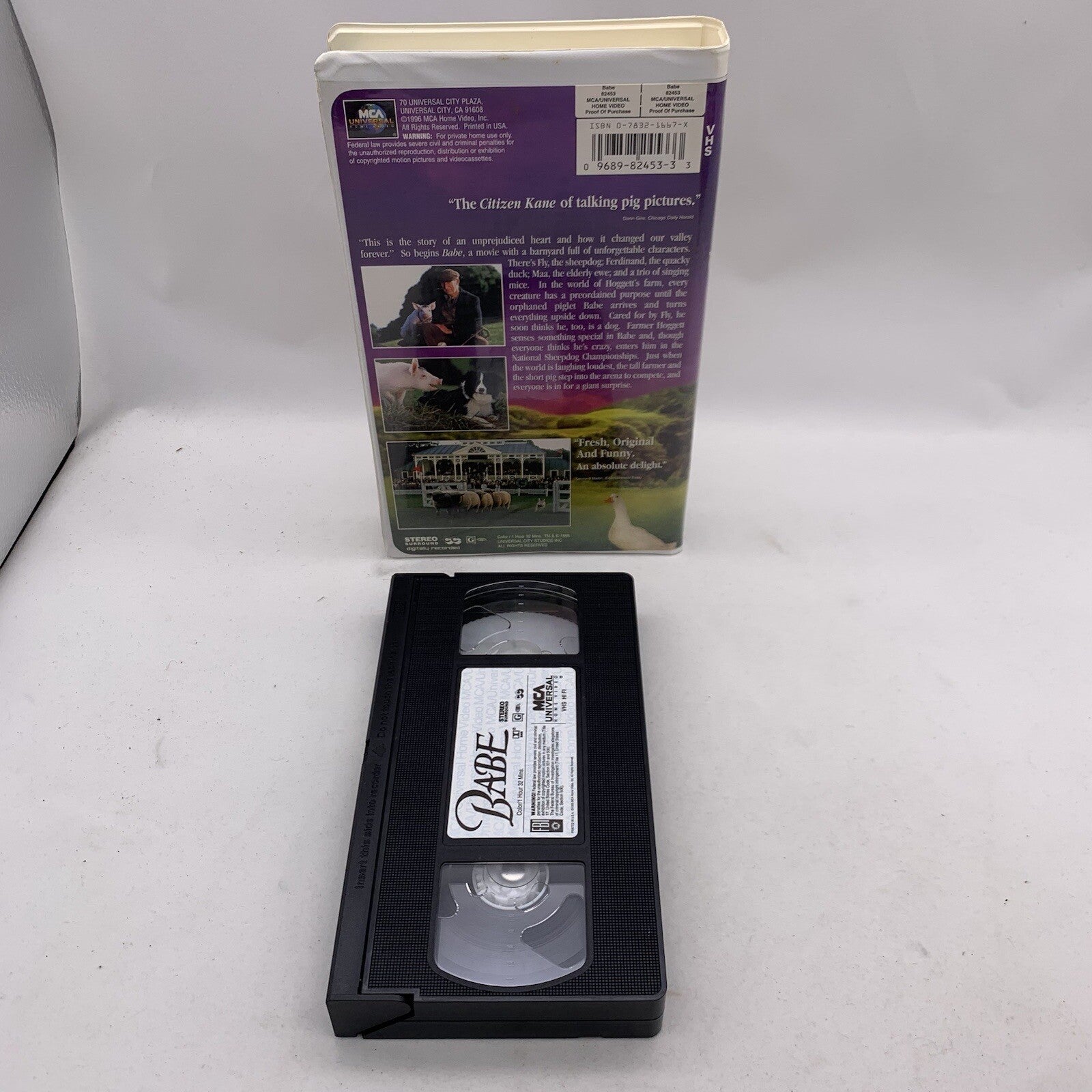 Babe and Babe: Pig in the City (VHS Clamshell Bundle) Tested and Working