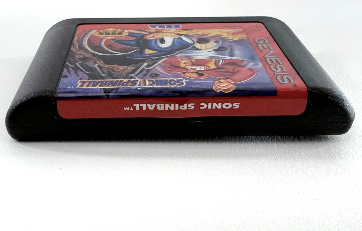 Sonic Spinball (Sega Genesis, 1993) Game Case Manual Insert - Tested and Working