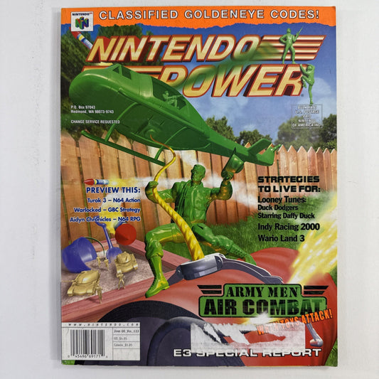 Nintendo Power Magazine Vol. 133 (June, 2000) w/Aidyn Chronicles Poster, Comic