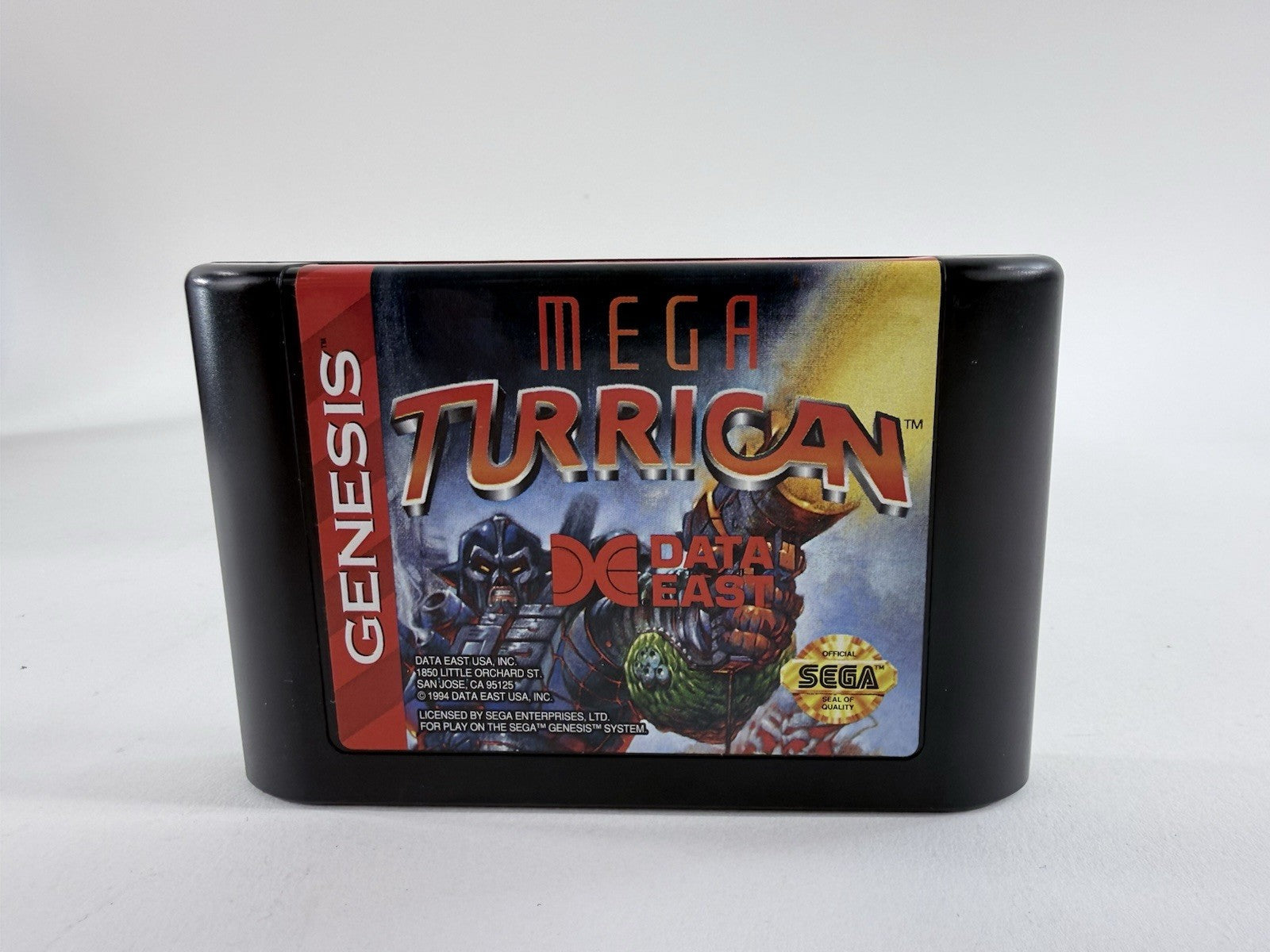 Mega Turrican (Sega Genesis, 1994) Game Case Manual Registration - Tested