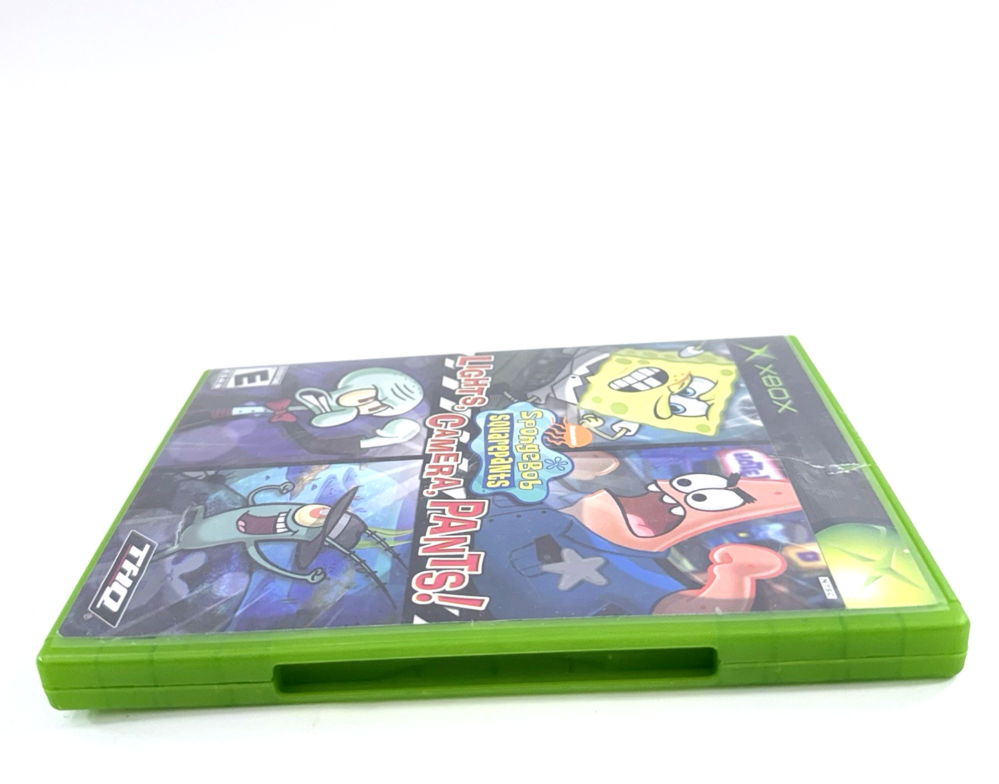 SpongeBob SquarePants: Lights, Camera, Pants (Microsoft Xbox, 2005) Game & Case