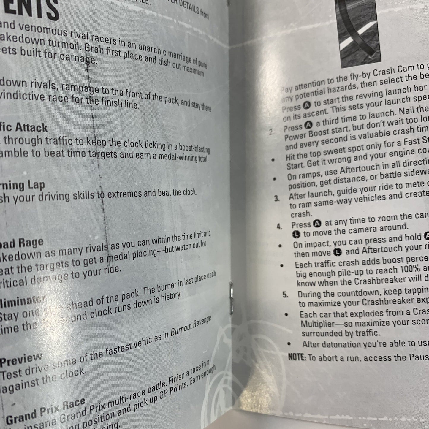 Burnout Revenge (Microsoft Xbox, 2005) Game Case Manual - Complete