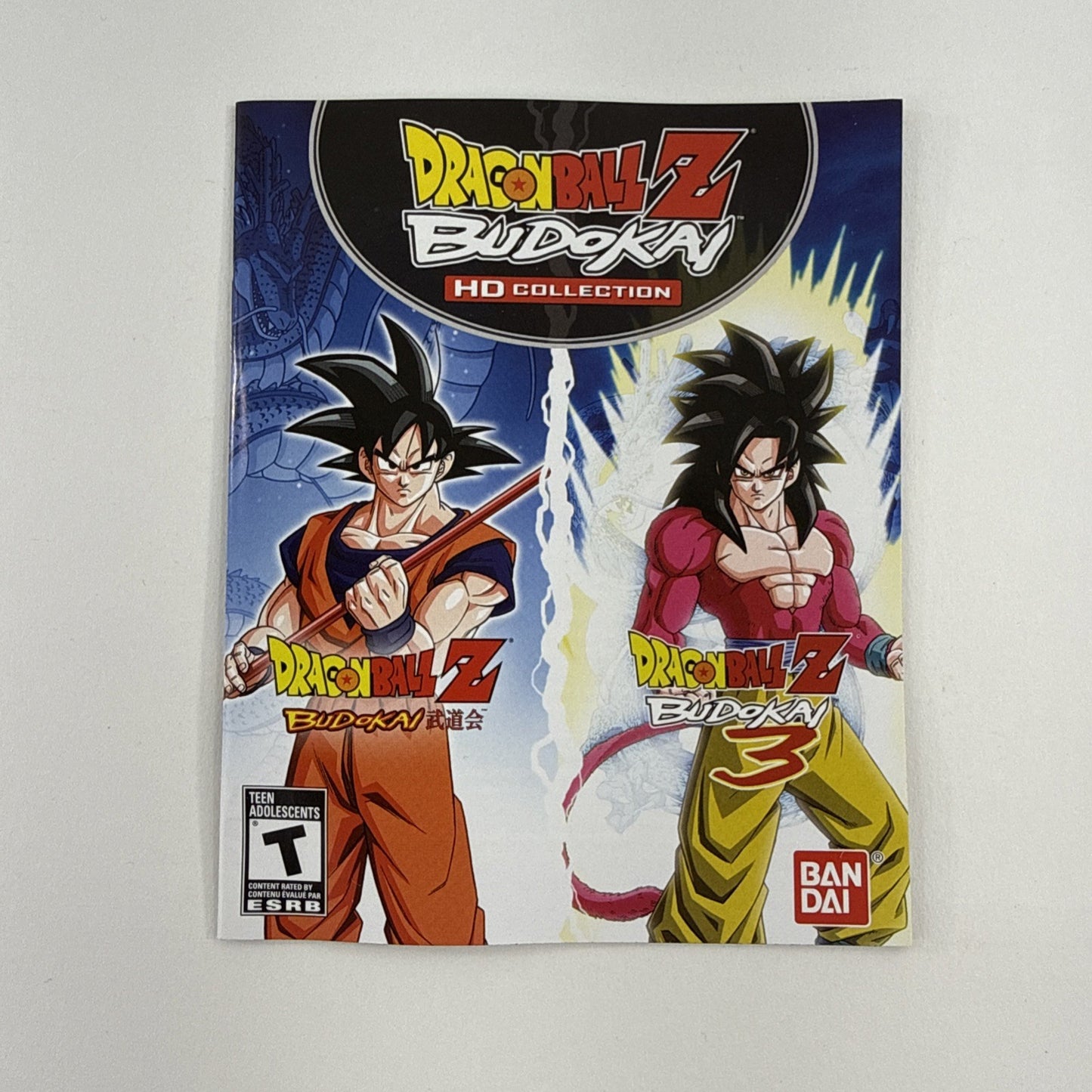 Dragon Ball Z: Budokai HD Collection (Sony PlayStation 3, 2012) Game Case Manual