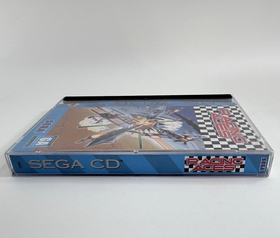 Racing Aces (Sega CD, 1993) Game Case Manual Registration Foam Insert - Tested
