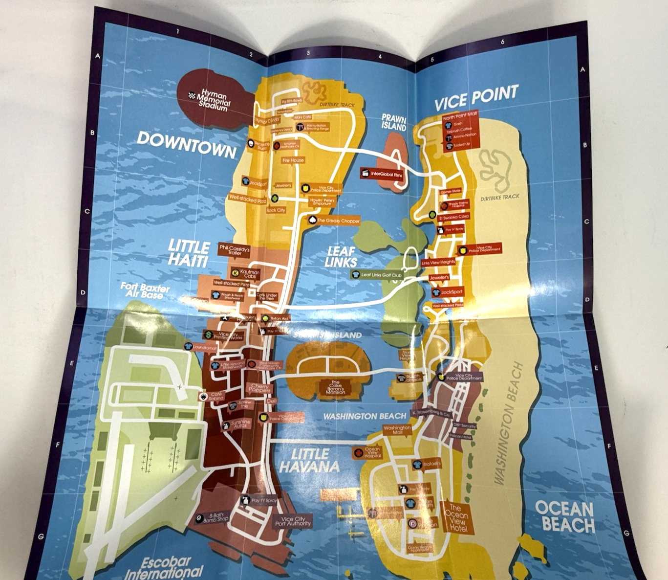 Grand Theft Auto: Vice City (PlayStation 2, 2002) Game Case Manual Poster - Read