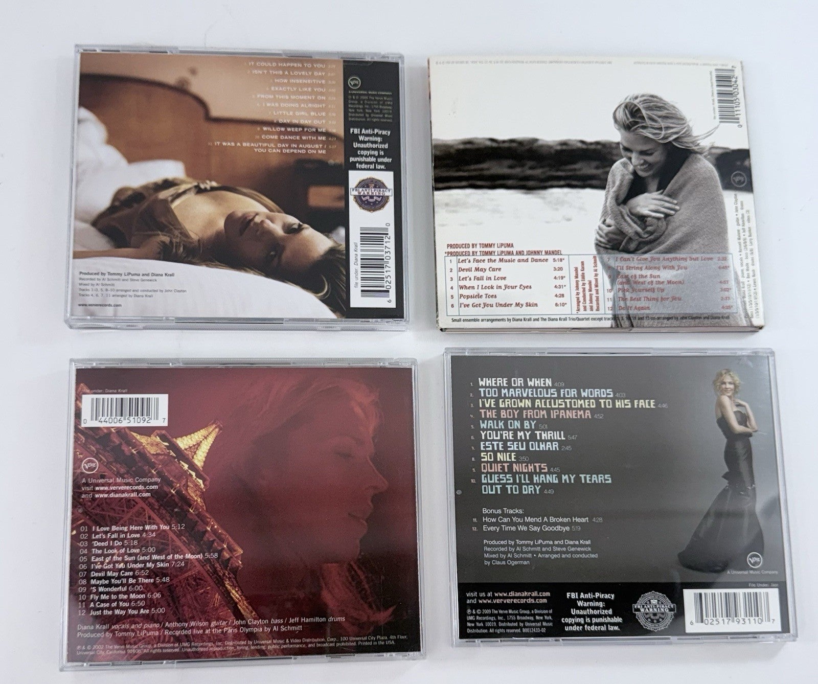 Diana Krall (CD Bundle) Live in Paris, Quiet Nights, When I Look in Your Eyes +1
