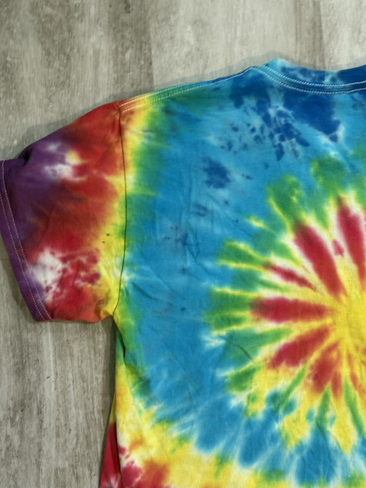 Bob Ross No Mistakes Just Happy Accidents Tie-Dye Adult Medium T-Shirt