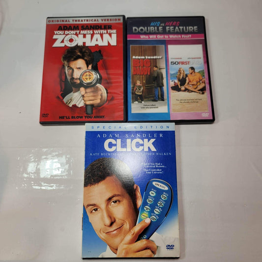 You Don't Mess with the Zohan/Click (Adam Sandler comedies) Big Daddy/50 First