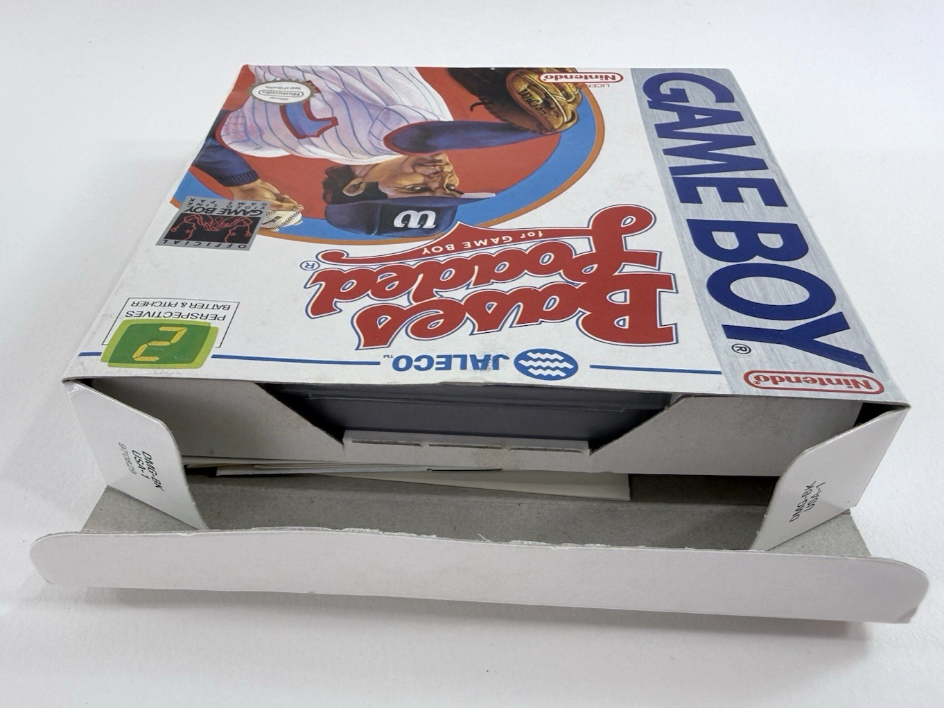 Bases Loaded (GameBoy, 1990) Game Box Manual Inserts Poster Registration -Tested