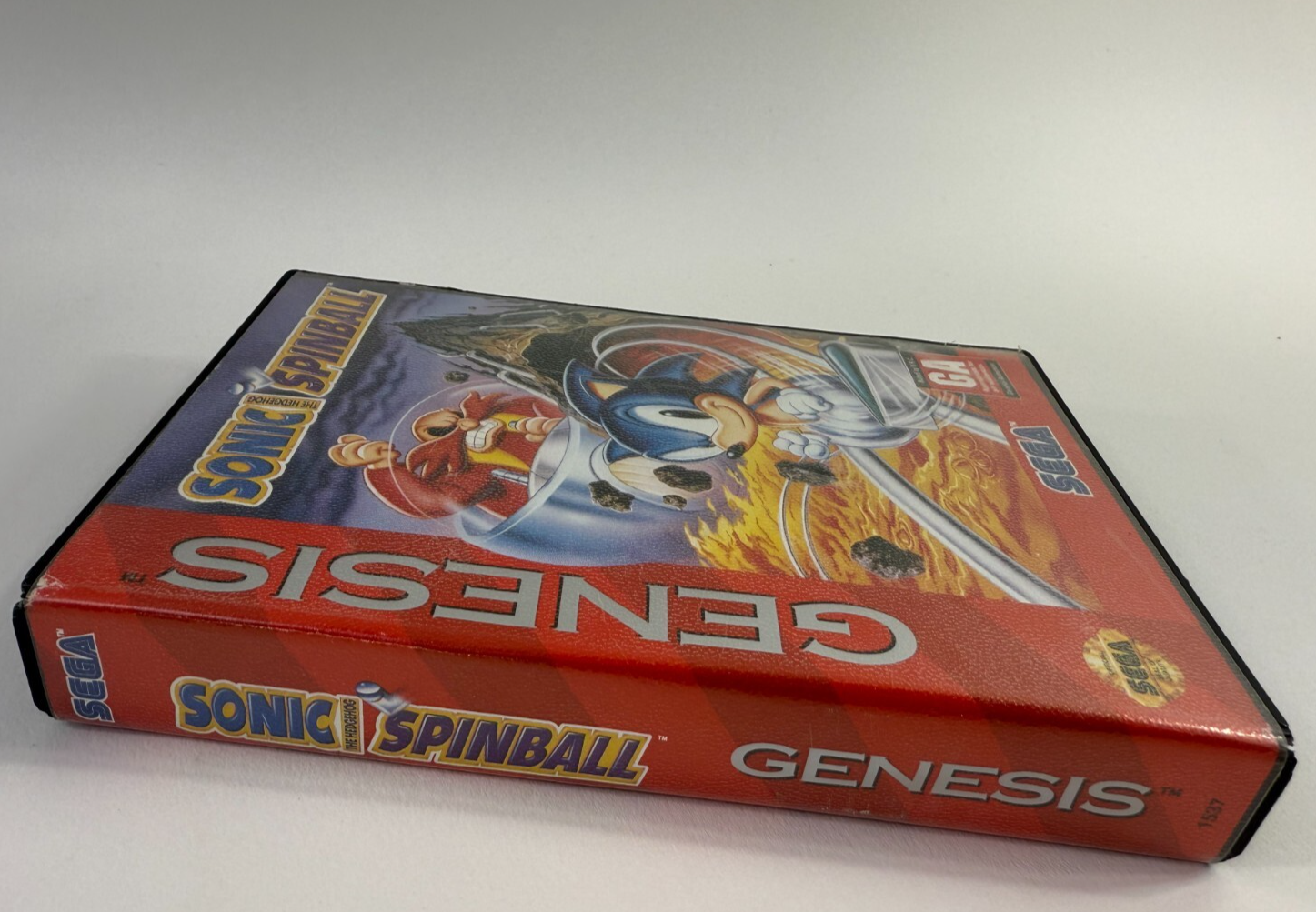 Sonic Spinball (Sega Genesis, 1993) Game and Case - Tested and Working