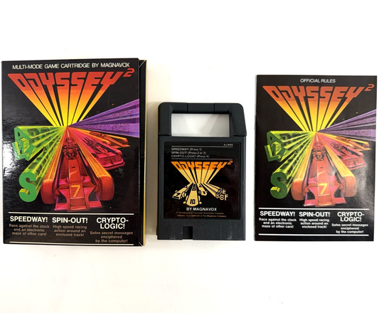 Speedway! Spin-out! Crypto-logic! (Magnavox Odyssey 2, 1978) Game Box Manual