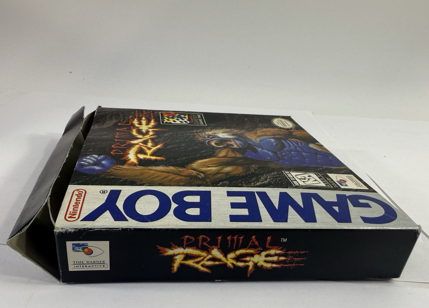 Primal Rage (Nintendo GameBoy, 1995) Game Box Manual Inserts - Tested & Working