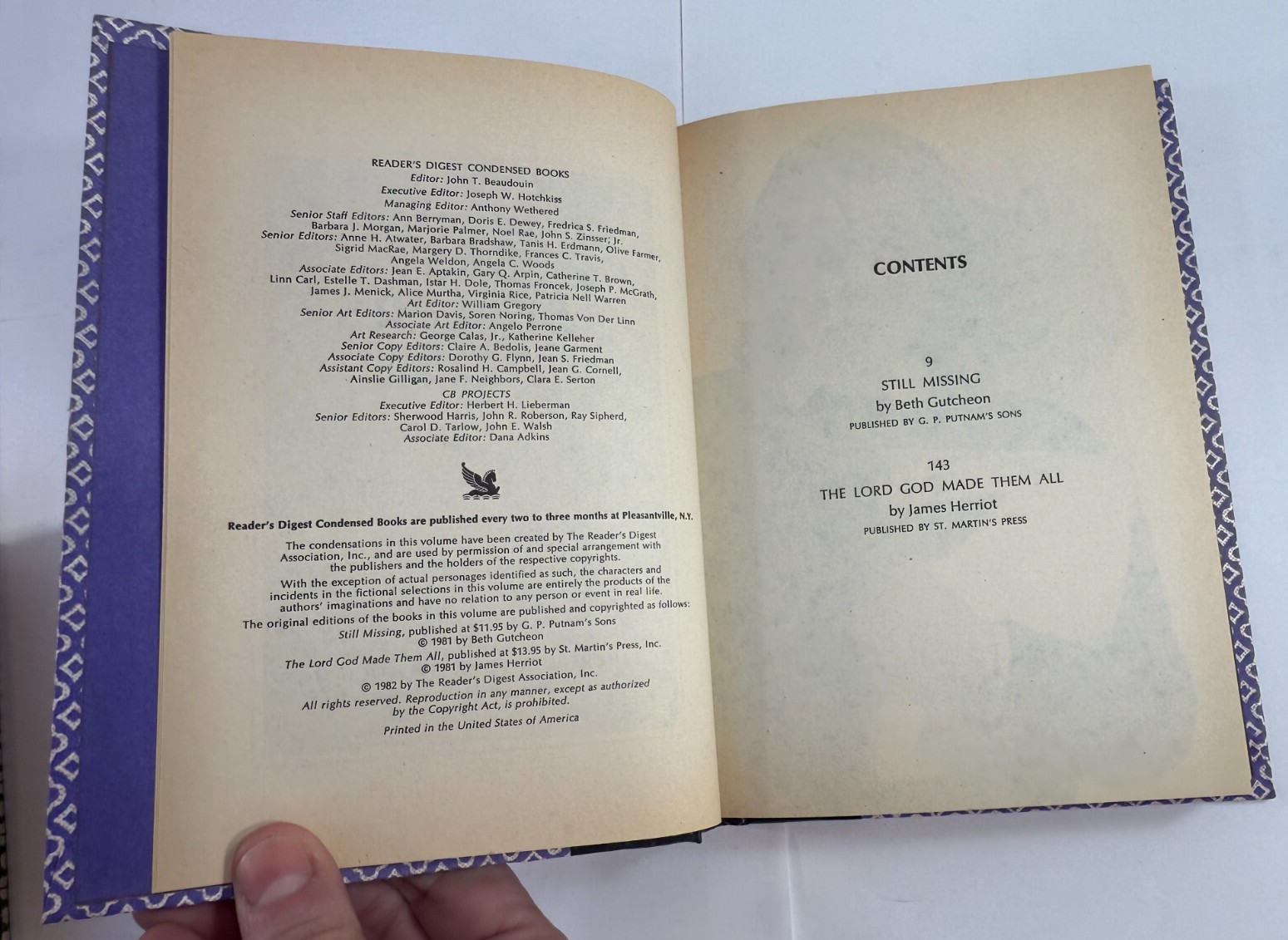 Best Sellers From Readers Digest Condensed Books 1970's-90's  - Bundle of 6