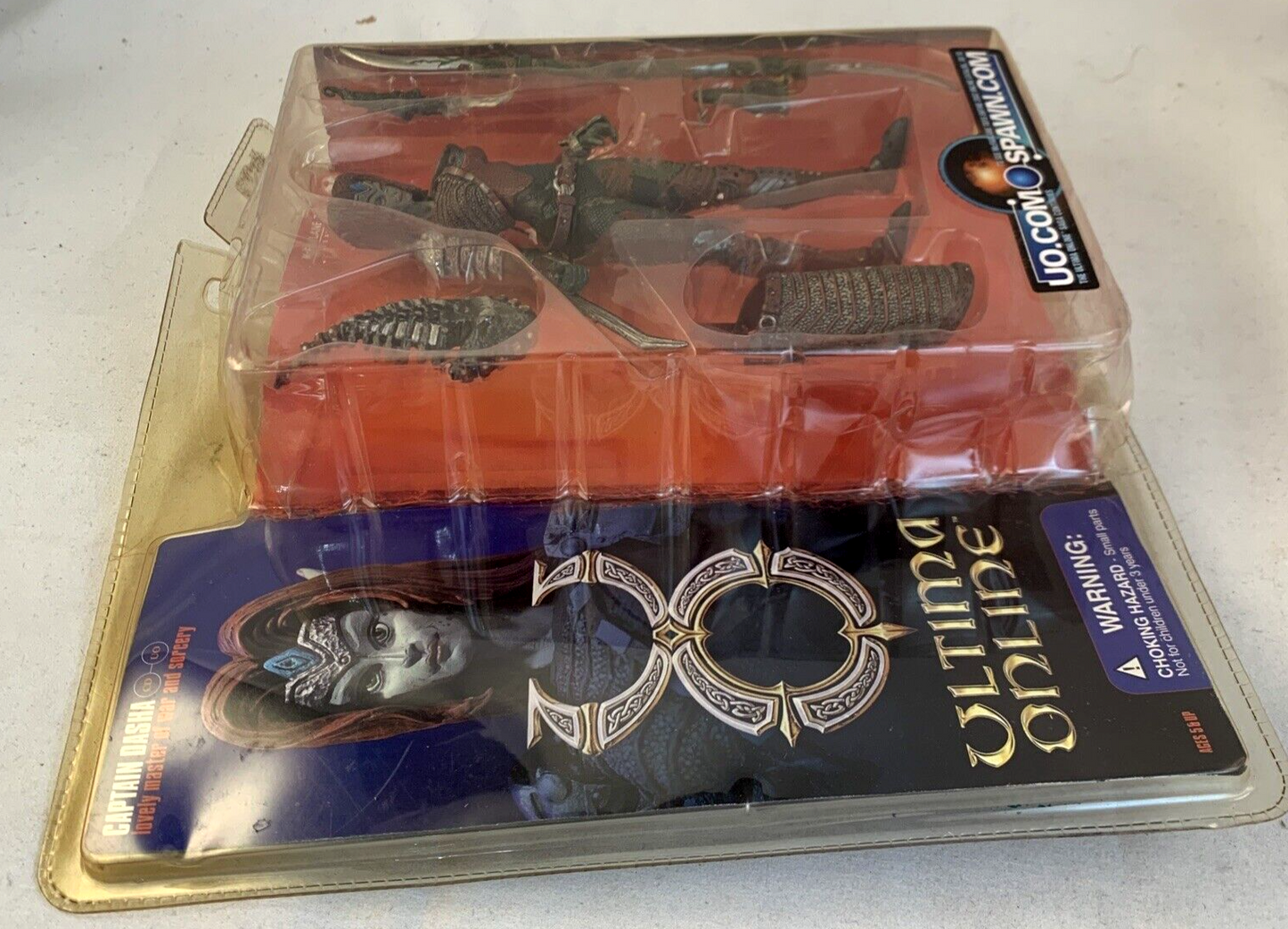 McFarlane Toys 2002 Ultima Online Captain Dasha Action Figure - New, Damaged Box
