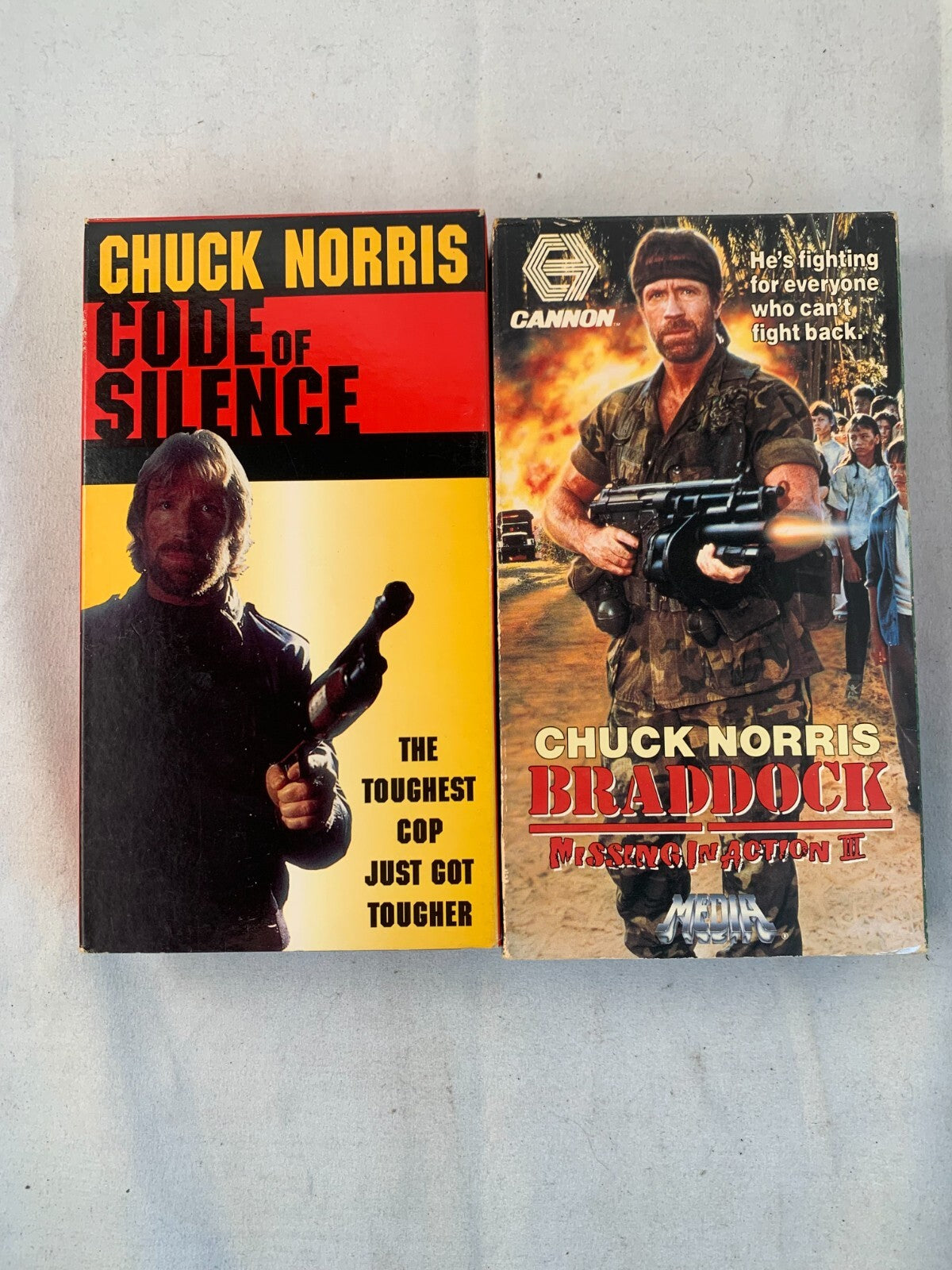 Chuck Norris - Braddock (VHS bundle) Code of Silence