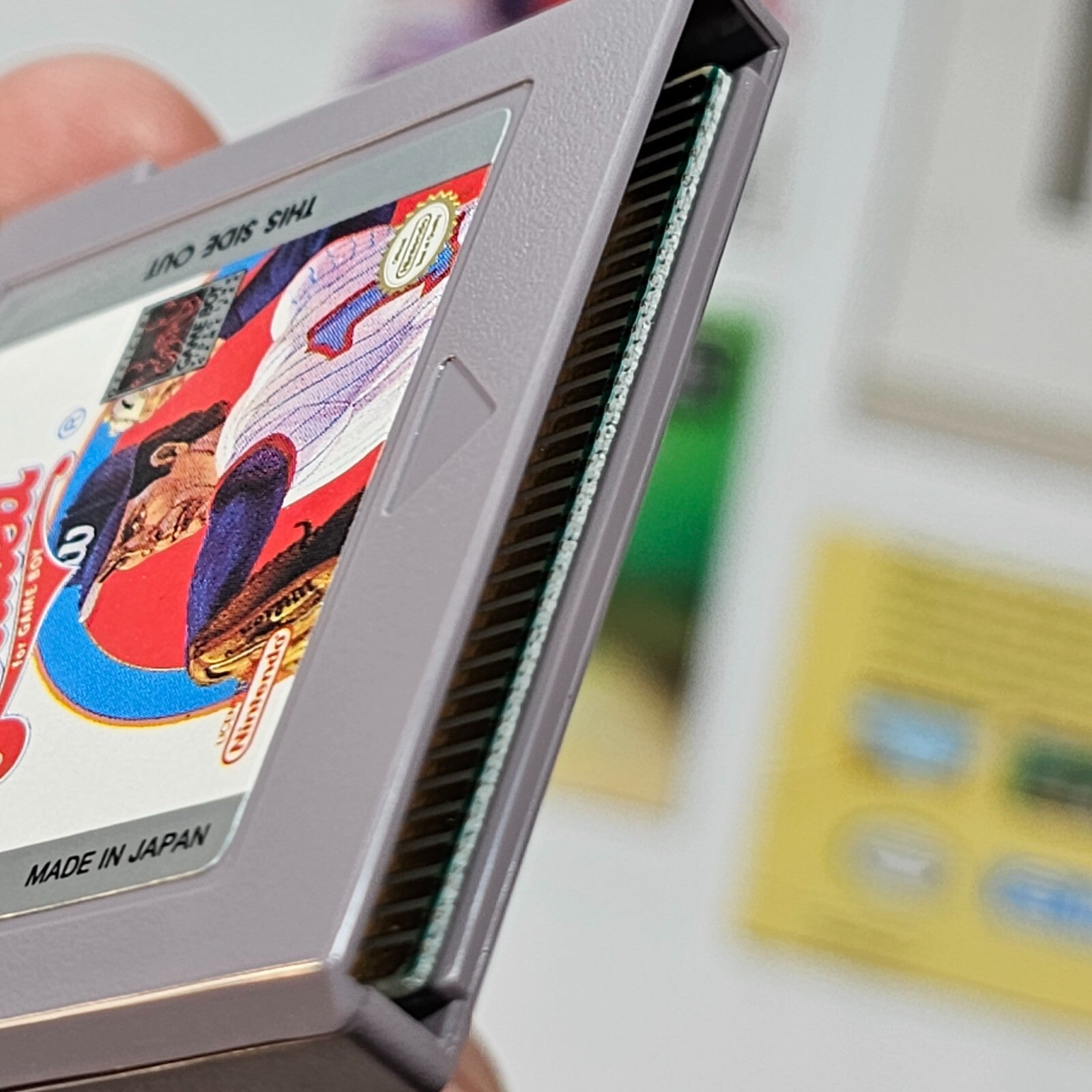 Bases Loaded (GameBoy, 1990) Game Box Manual Inserts Poster Registration -Tested