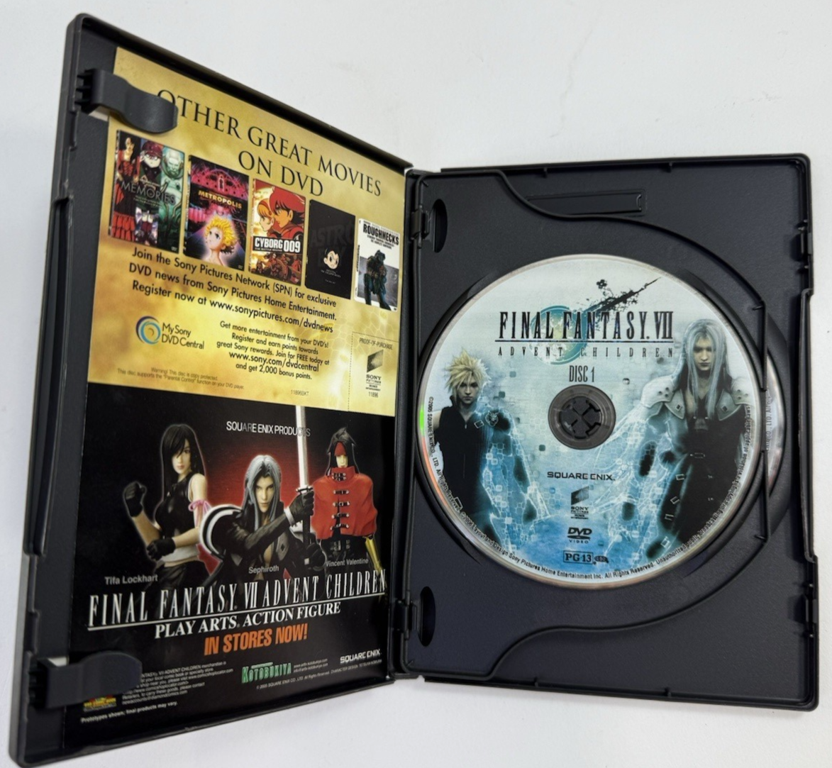 Final Fantasy VII: Advent Children (DVD, 2006, 2-Disc Set) Tested and Working