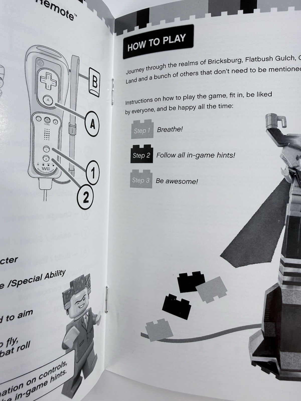 The LEGO Movie Videogame (Nintendo Wii U, 2014) Game Case Manual - Tested