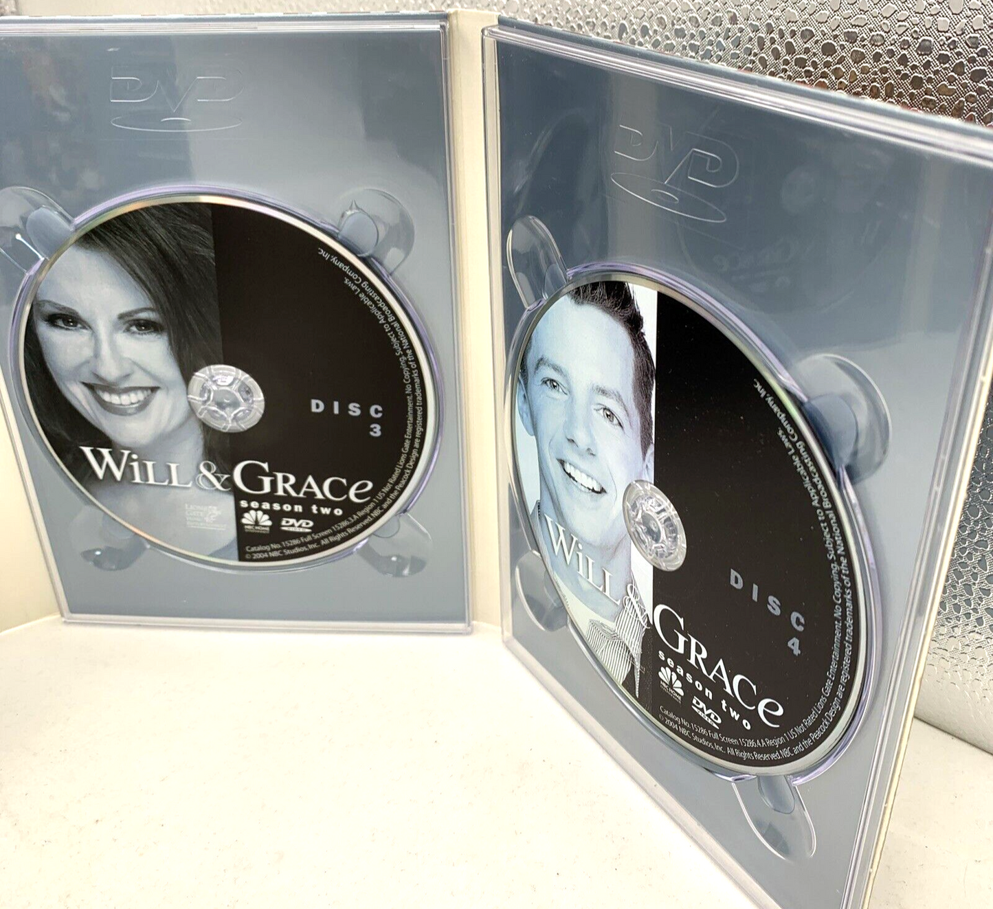 Will & Grace - Season 1 (DVD TV Box Set Bundle, 8-Discs) and Season 2 - Tested