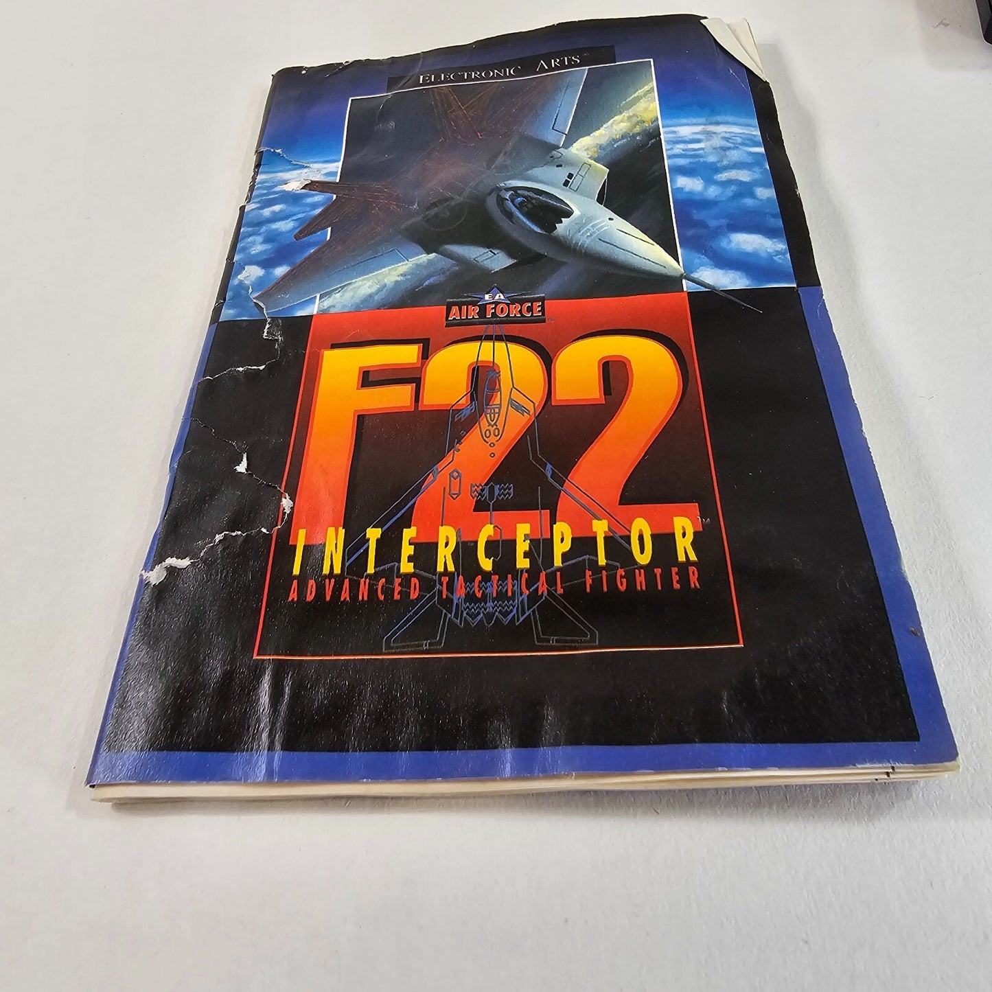 F22 Interceptor (Sega Genesis, 1991) Game and Manual - Tested and Working