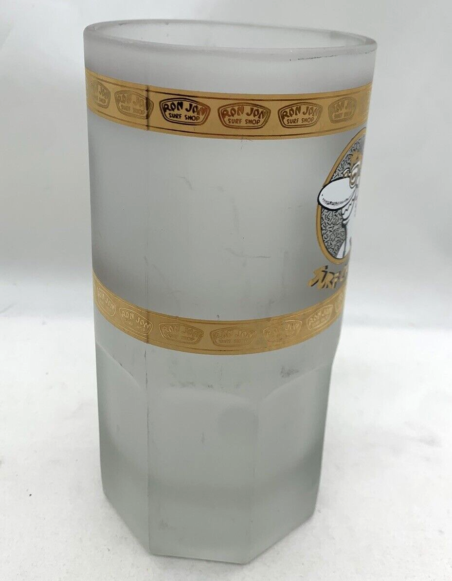Ron Jon Surf Shop 32 oz Heavy Frosted Beer Glass - "One of a Kind"