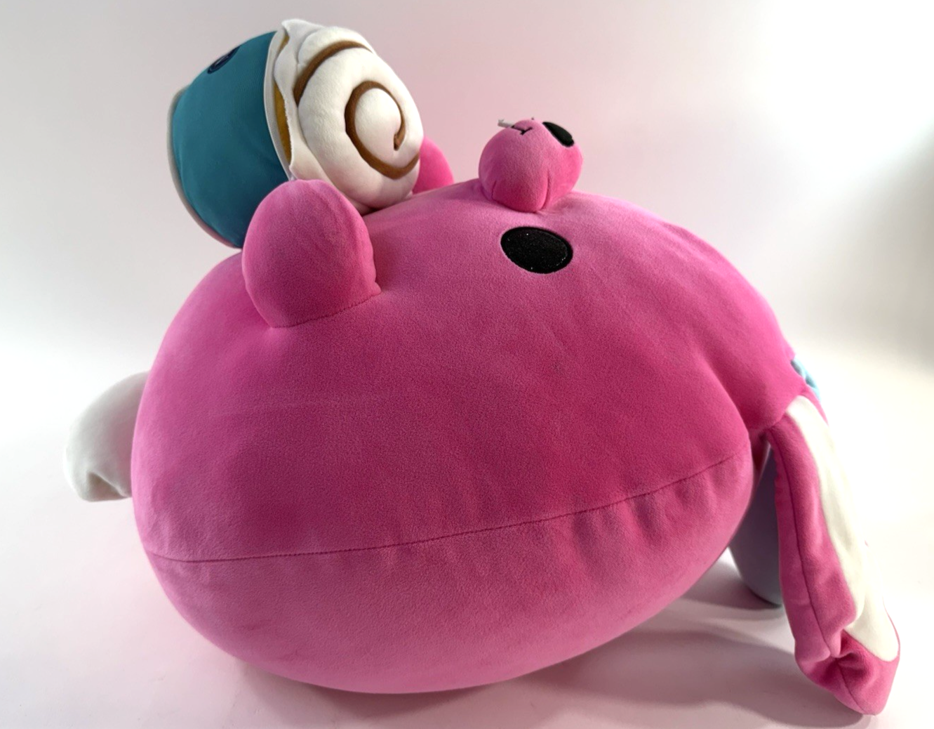 Zuru 14” Snackles Britney Pink Bunny Holding Cinnabon Plush